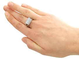 Unusual Diamond Ring Wearing