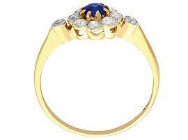 sapphire and diamond dress ring in gold