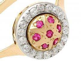 gold ruby ring with diamonds