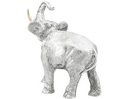Silver Elephant Ornament