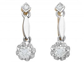 diamond drop earrings vintage