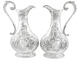 Sterling Silver Jugs - Antique Victorian