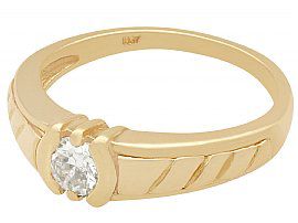 18 Carat Gold Solitaire Ring 