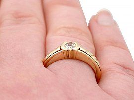 18 Carat Gold Solitaire Ring 