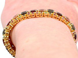 gold tourmaline bracelet