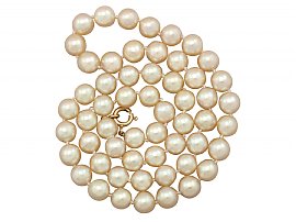 Single Strand Pearl Necklace Vintage