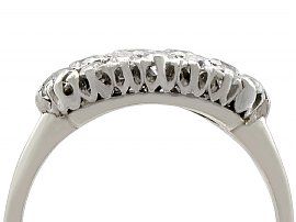 Pave Set Diamond Ring close up side on