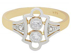European 1920s diamond ring