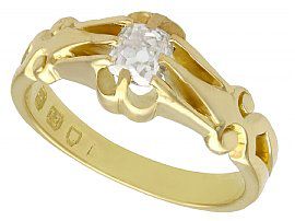 Gold Engagement Ring 