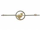 15 ct Yellow Gold 'Chick' Bar Brooch - Antique Circa 1900