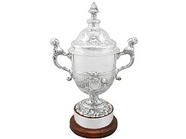 Sterling Silver Presentation Cup and Cover - Antique George V