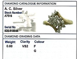 Vintage Gold Diamond Cluster Ring Grading