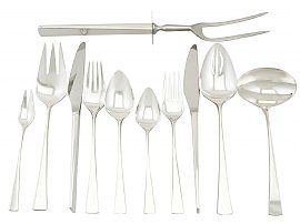 American Sterling Silver Canteen of Cutlery for Six Persons by Reed & Barton - Design Style - Vintage Circa 1960