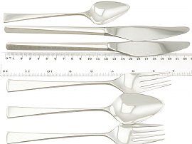 American Sterling Silver Canteen of Cutlery for Six Persons by Reed & Barton - Design Style - Vintage Circa 1960