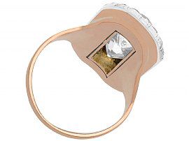 Large Diamond Cocktail Ring in Rose Gold