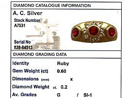 Diamond & Ruby Band Card
