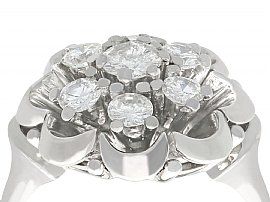 white gold and diamond ring