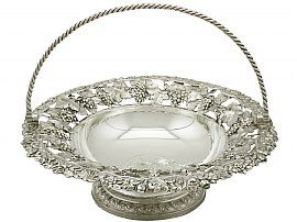 Sterling Silver Fruit Basket - Antique George IV (1821)