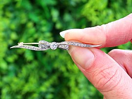 antique bow brooch outside