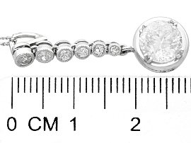 Size of Diamond Pendant Antique 