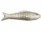 Dutch Silver Fish Spice Box - Antique Circa 1890
