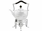 Sterling Silver Spirit Tea Kettle - Queen Anne Style - Antique Victorian (1898)