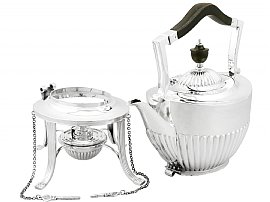 Sterling Silver Spirit Tea Kettle Queen Anne Style