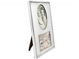 silver double photo frame 1900