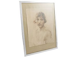 Sterling Silver Photograph Frame - Antique George V (1913); A7792
