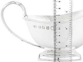 Silver Sauceboat with Ruler