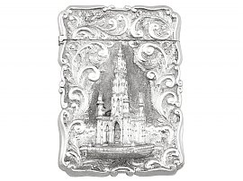 Sterling Silver Card Case by Nathaniel Mills - Antique Victorian (1848)