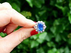 sapphire cluster ring outside 
