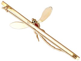 gold dragonfly brooch for sale