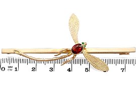 gold dragonfly brooch size