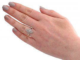 Antique Diamond Ring Wearing