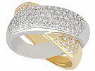 0.52 ct Diamond and 18 ct Gold Dress Ring - Contemporary 2000