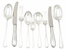 Sterling Silver Canteen of Cutlery for Six Persons - Vintage (1961)