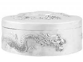 1800s Silver Box by Wang Hing