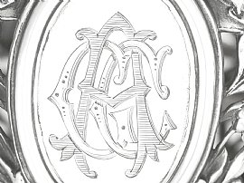 Victorian Sterling Silver Basket Close up 
