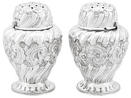 Sterling Silver Condiment Shakers - Antique Victorian (1885)