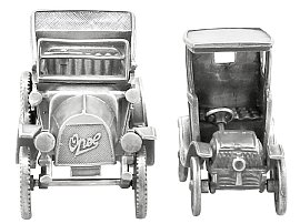 Sterling silver car models