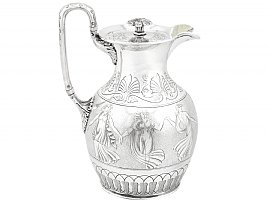 Sterling Silver Coffee Jug by Joseph Angell I & Joseph Angell II - Antique Victorian (1840); A8068