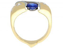 gold sapphire diamond ring
