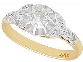 Gold Edwardian Engagement Ring