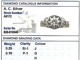 hallmarked 18k yellow gold diamond ring grading