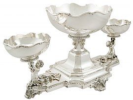 Sterling Silver Centrepiece Bowls by Horace Woodward & Co Ltd - Antique Edwardian (1909)