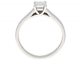 White Gold Princess Cut Solitaire Ring