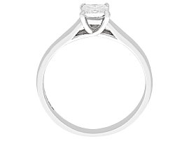 White Gold Princess Cut Solitaire Ring