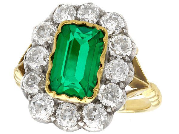 Antique Colombian Emerald Ring