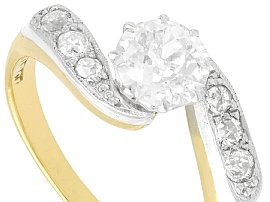 antique diamond twist ring